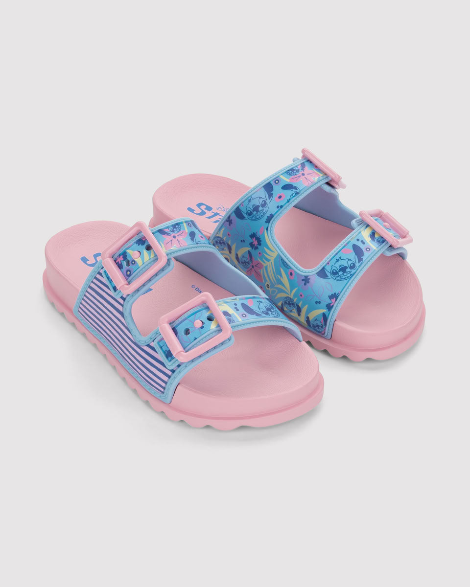 Sandalia Infantil Azul/Rosa Disney Stich Ipanema