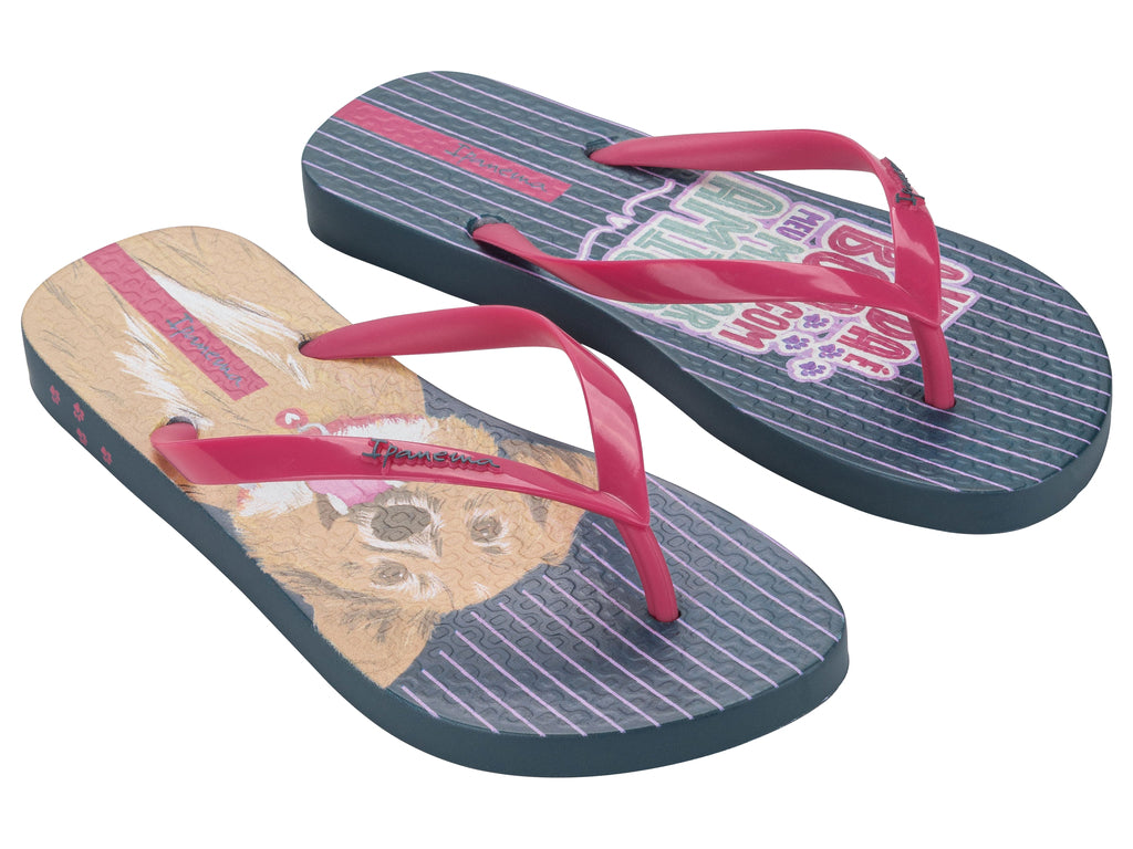 Sandalia Mujer Rosa/Azul Love Pets Ipanema