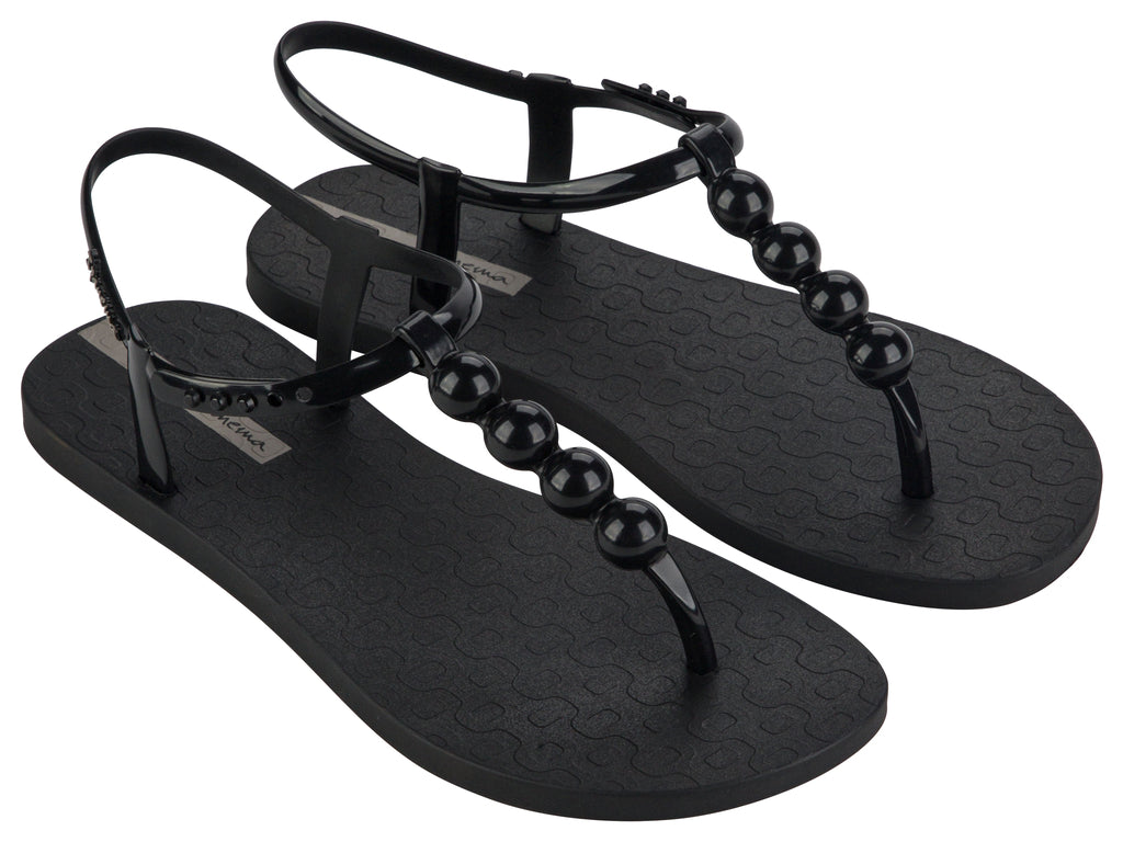 Sandalia Mujer Negro Class Ipanema