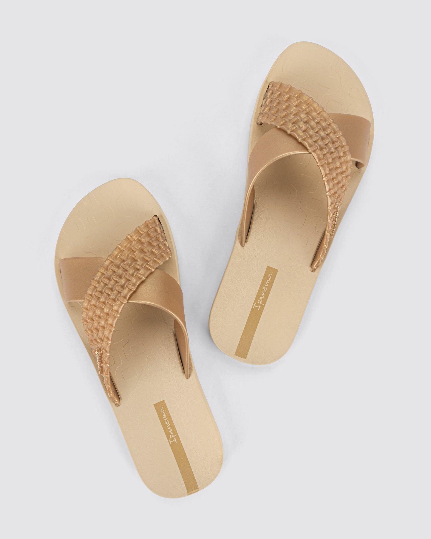 Sandalia Mujer Beige/Dorado Sense Ipanema