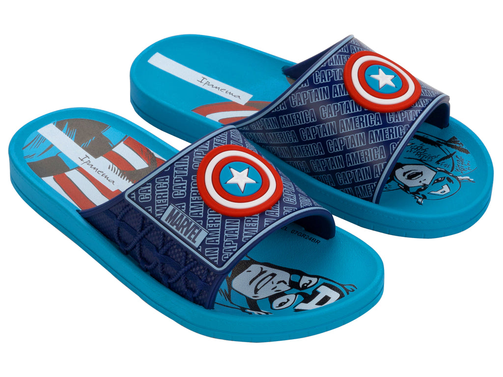 Sandalia Infantil Azul Marvel Sport Ipanema