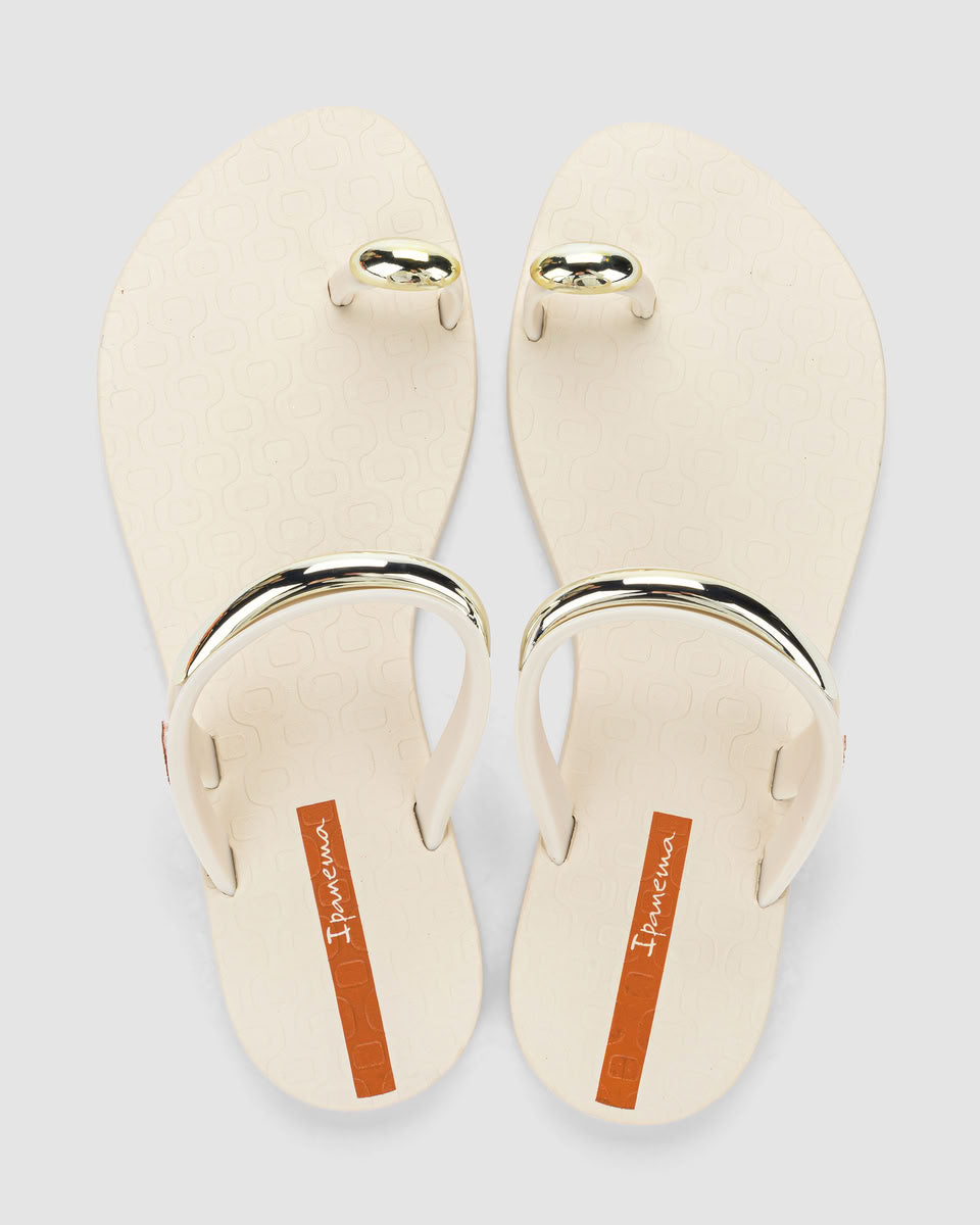 Sandalia Mujer Negro Beige Lux Ipanema