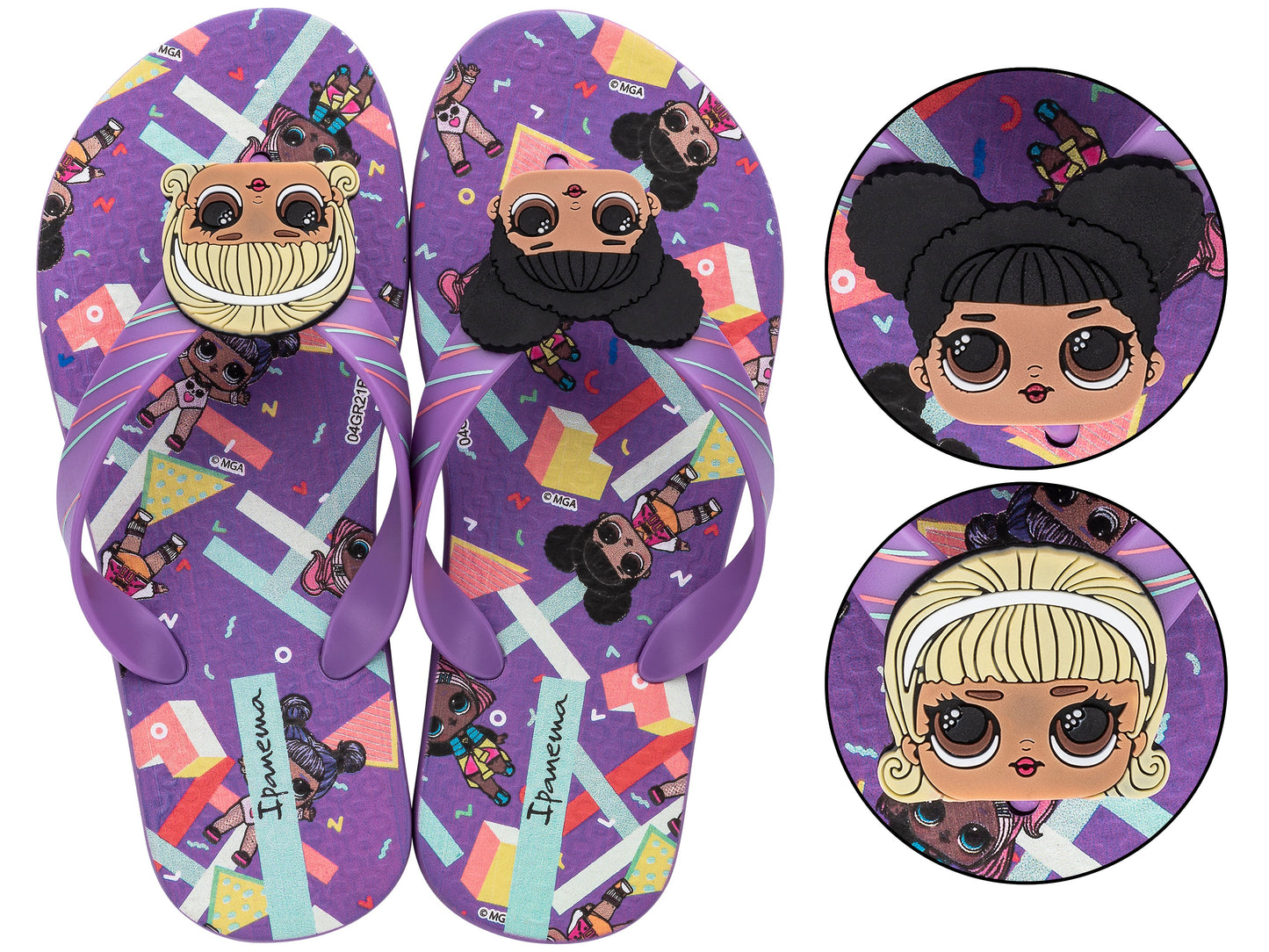Sandalia Infantil Lila Lol 235 Ipanema