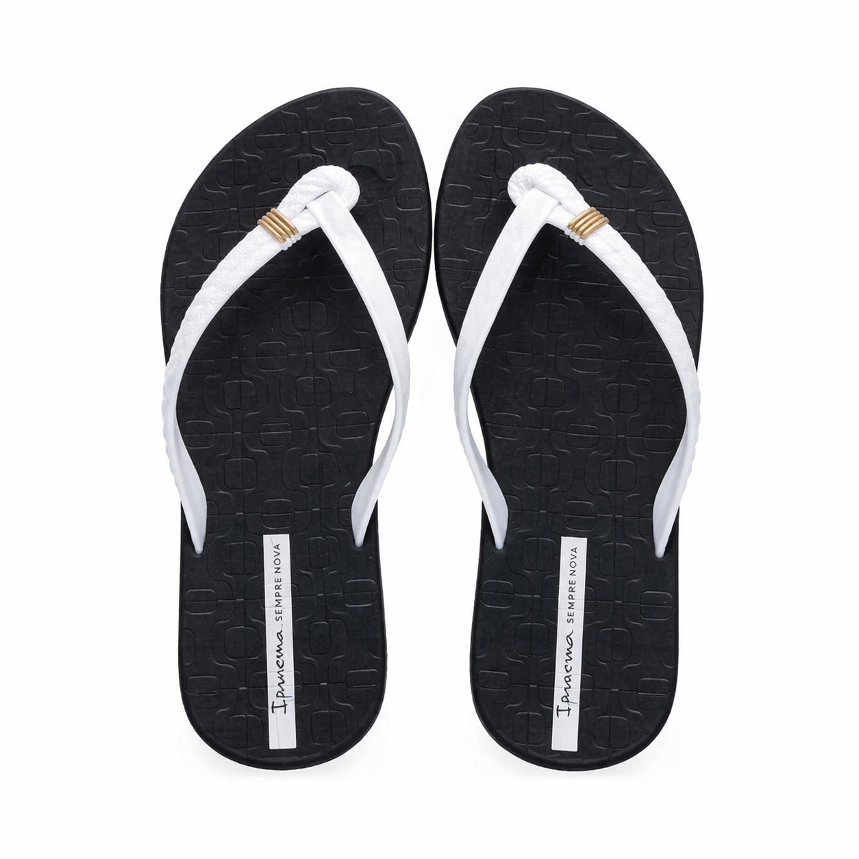 Sandalia Mujer Negro/Blanco Diversa Ipanema