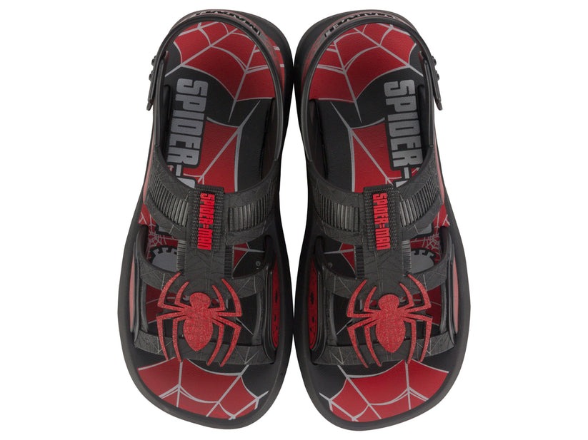 Sandalia Infantil Negro/Rojo Spiderman Ipanema