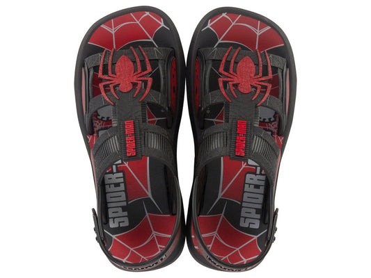 Sandalia Infantil Negro/Rojo Spiderman Ipanema