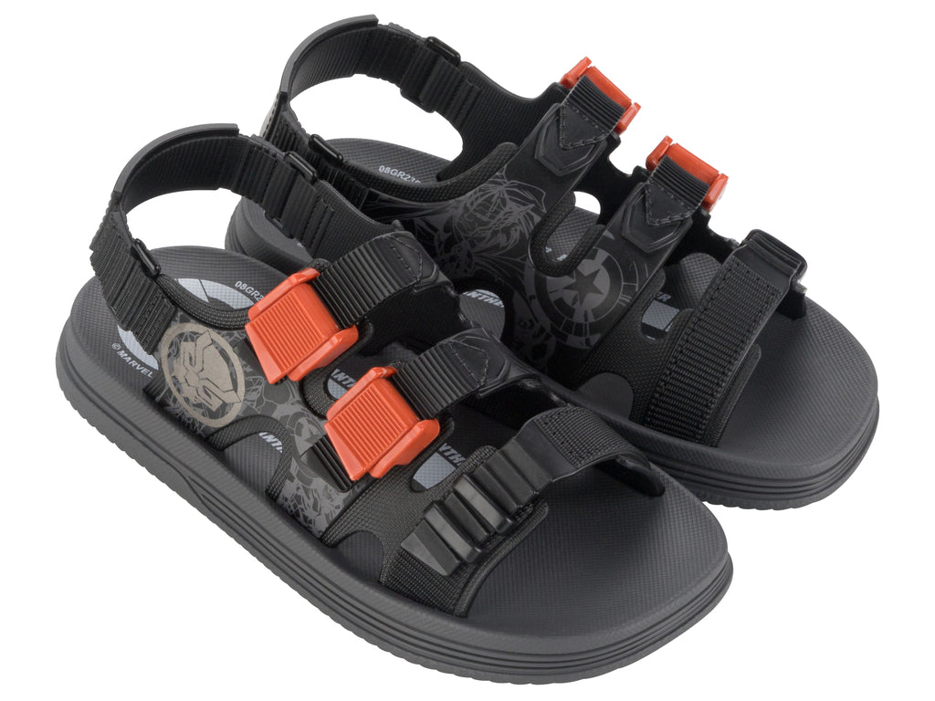 Sandalia Infantil Gris/Negro Marvel Ipanema