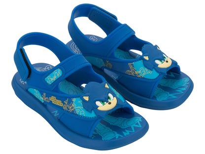 Sandalia Infantil Azul Sonic Rush Ipanema