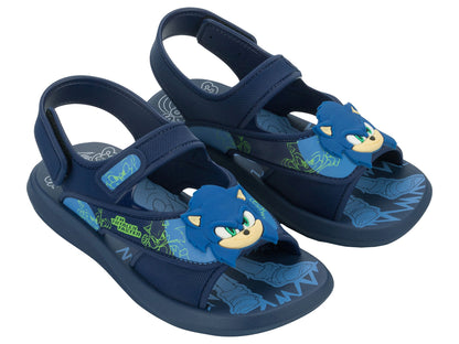 Sandalia Infantil Azul Oscuro Sonic Rush Ipanema