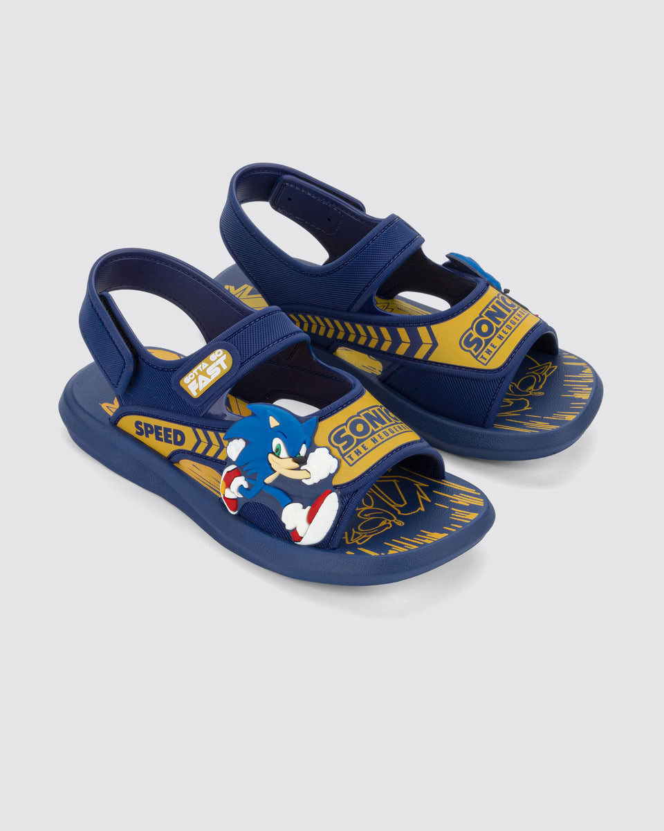 Sandalia Infantil Azul Sonic Rush Ipanema