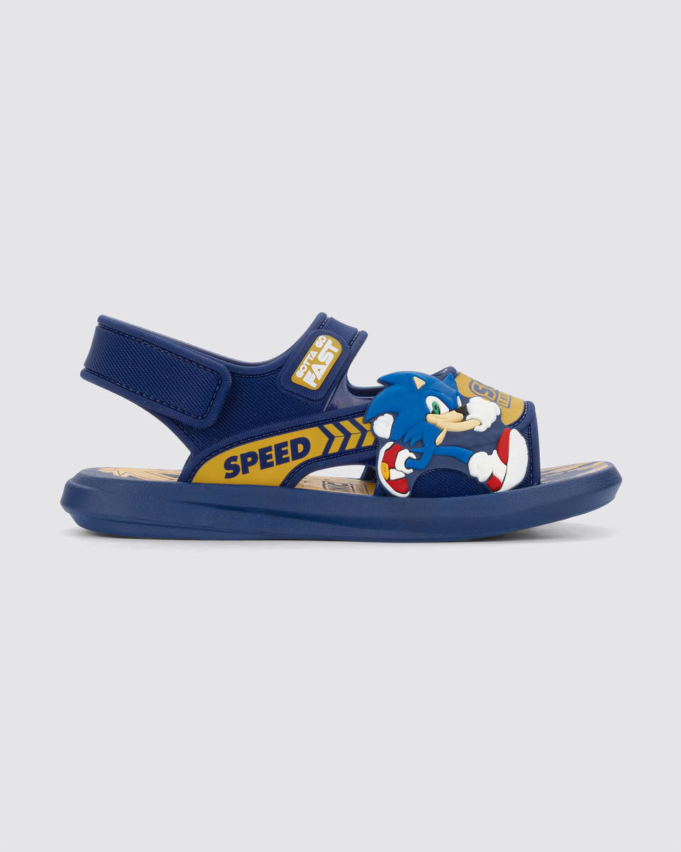 Sandalia Infantil Azul Sonic Rush Ipanema