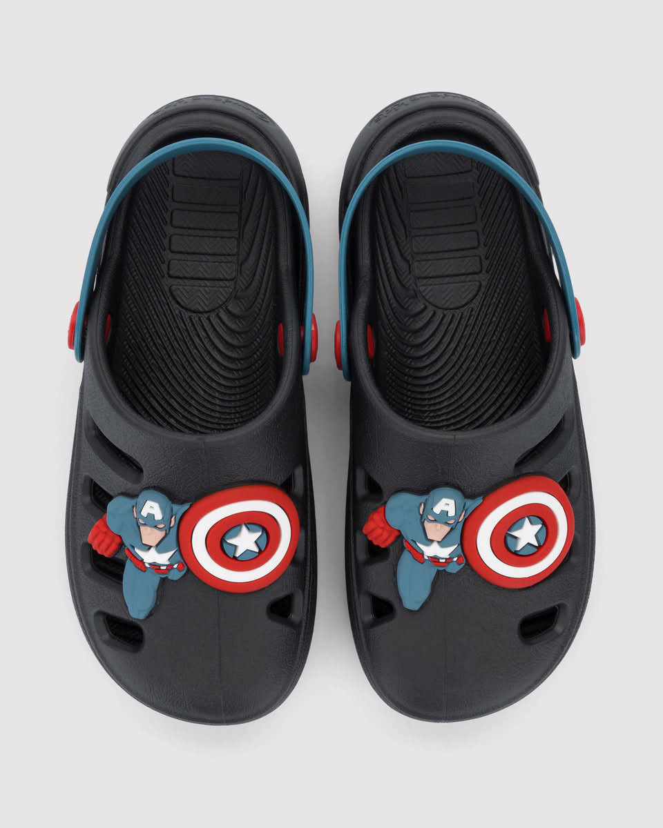 Sandalia Infantil Negro Marvel 46 Ipanema