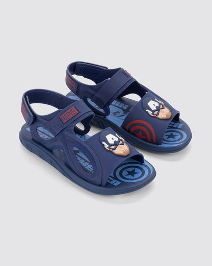 Sandalia Infantil Azul Marvel Power Ipanema