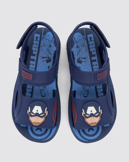 Sandalia Infantil Azul Marvel Power Ipanema