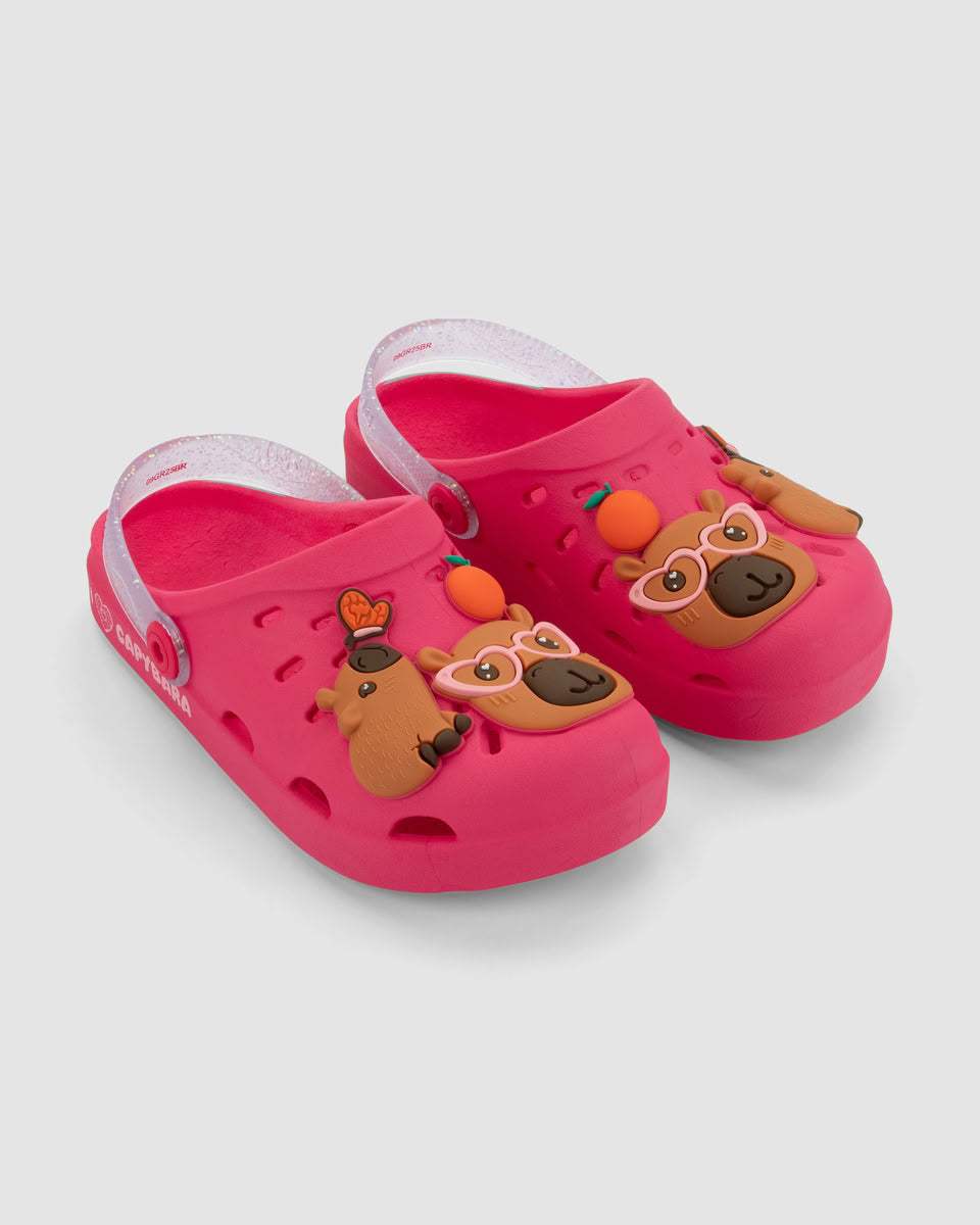 Sandalia Infantil Rosa Capibara Babuch Ipanema