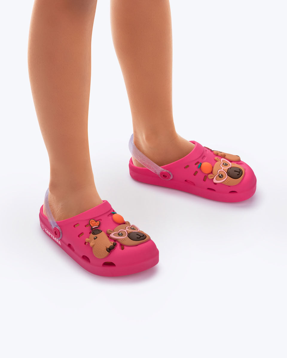 Sandalia Infantil Rosa Capibara Babuch Ipanema
