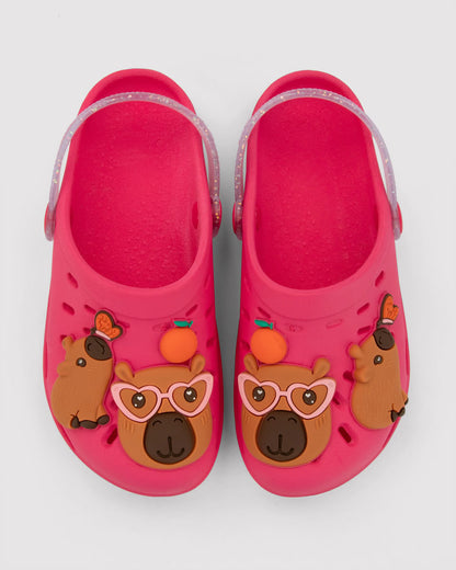 Sandalia Infantil Rosa Capibara Babuch Ipanema
