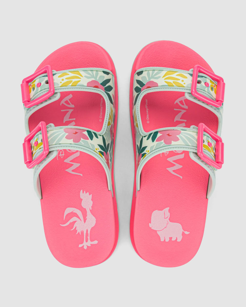 Sandalia Infantil Rosa/Verde Disney 079 Ipanema