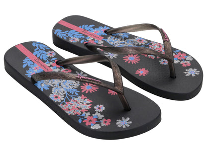 Sandalia Mujer Negro/Rosado Oasis Ipanema