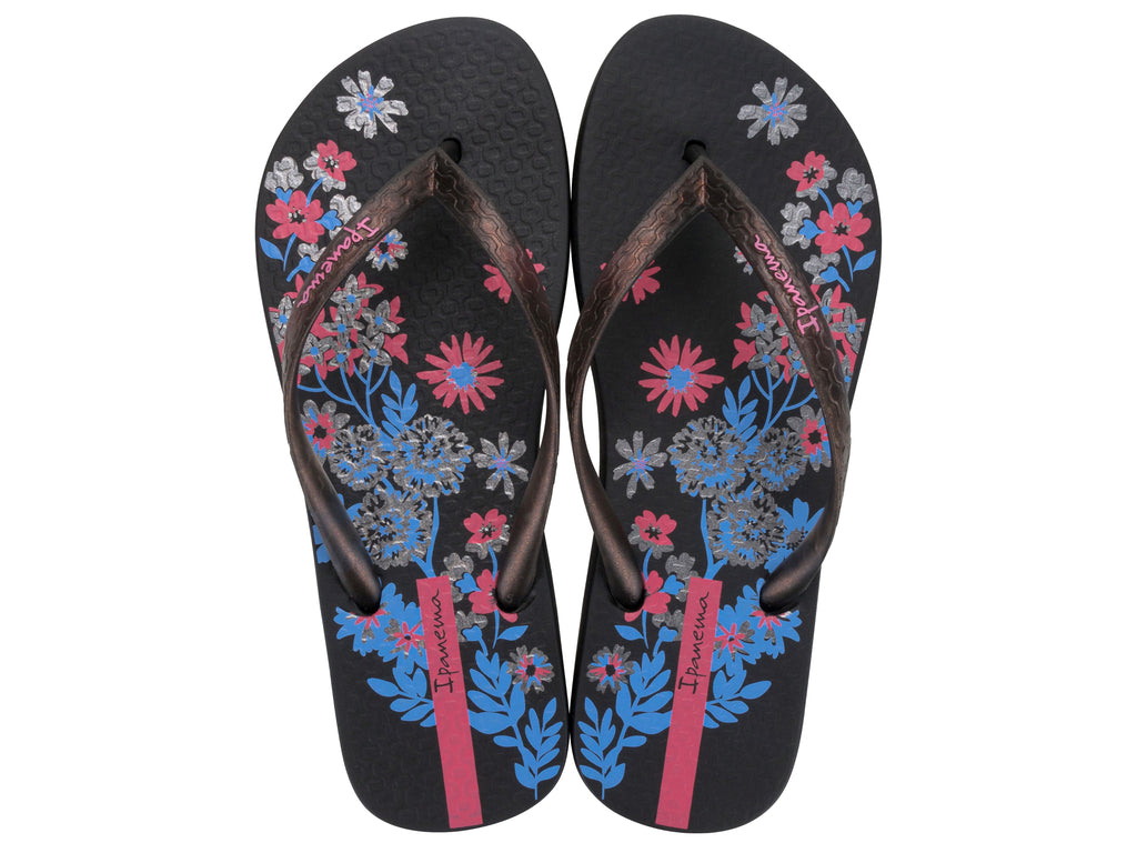 Sandalia Mujer Negro/Rosado Oasis Ipanema