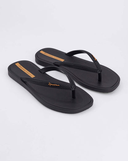 Sandalia Mujer Negro Solar 132 Ipanema