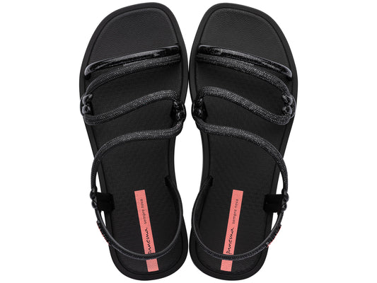 Sandalia Mujer Negro/Glitter SolarMais Ipanema