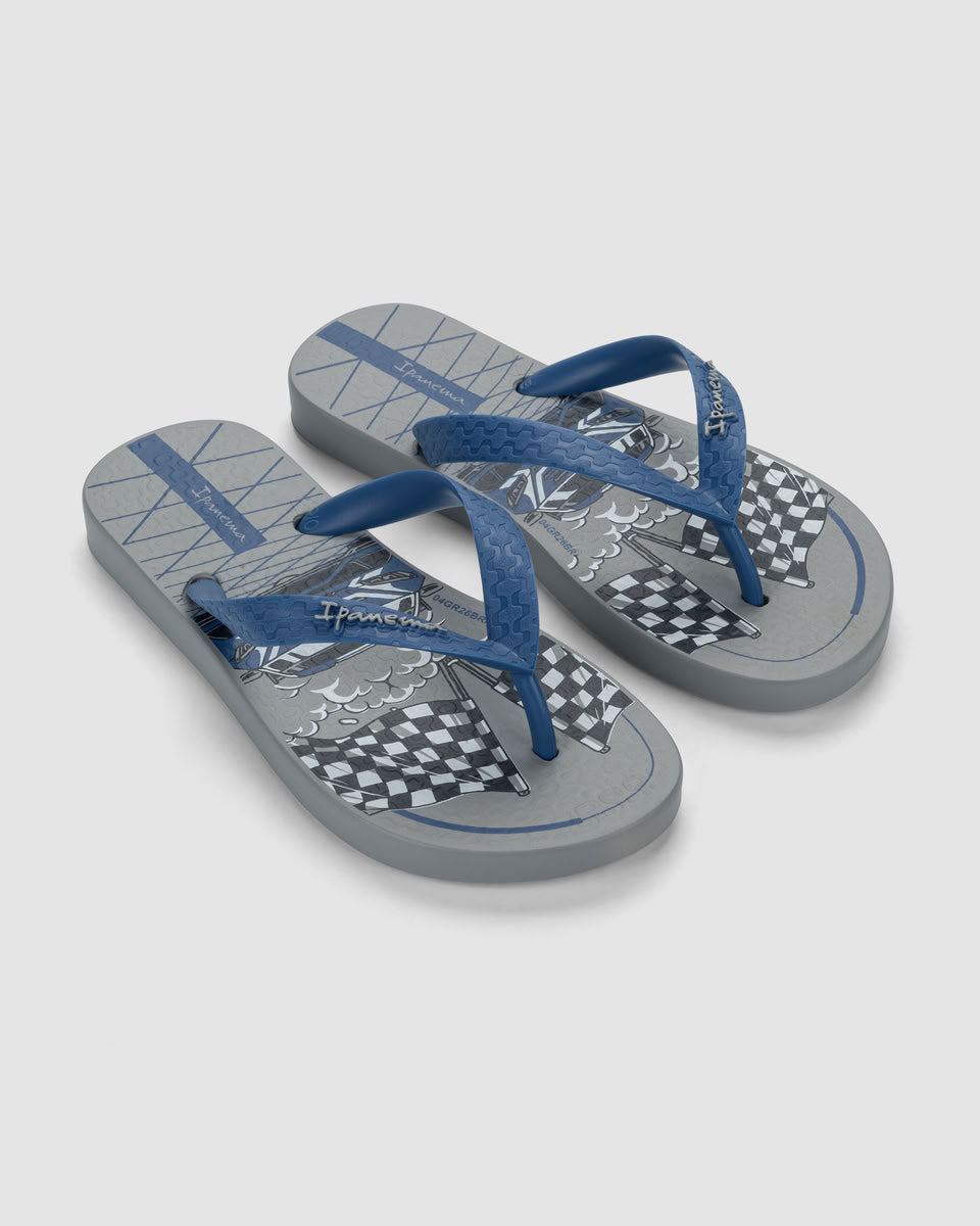 Sandalia Infantil Gris/Azul Fantasia Ipanema