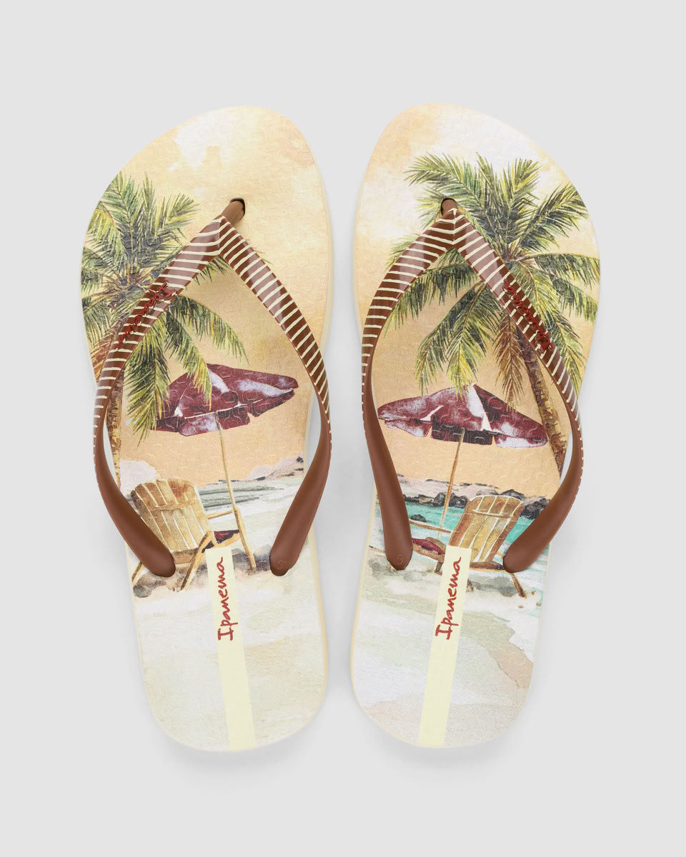 Sandalia Mujer Beige/Verde Orla 98 Ipanema