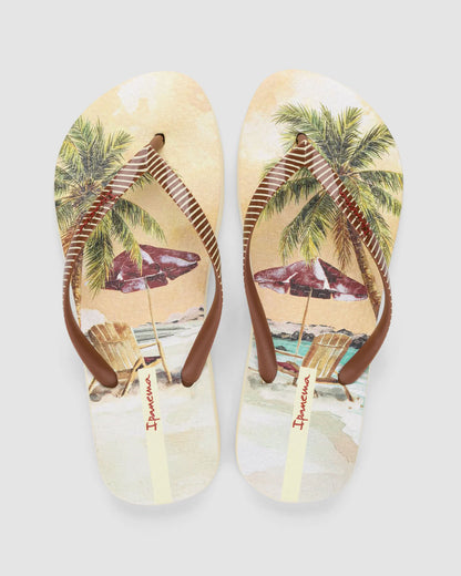 Sandalia Mujer Beige/Verde Orla 98 Ipanema