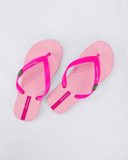 Sandalia Infantil Rosa Fluor Clasica Ipanema