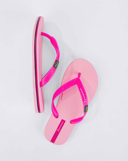 Sandalia Infantil Rosa Fluor Clasica Ipanema