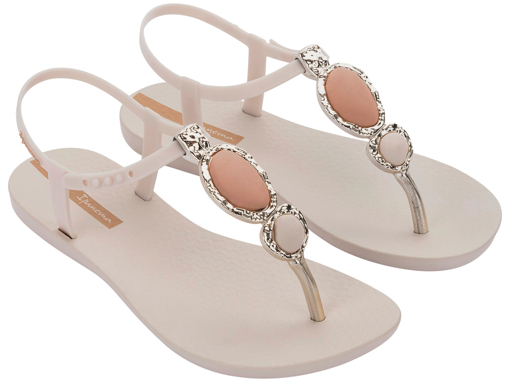 Sandalia Mujer Beige Class Luxo Ipanema