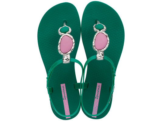 Sandalia Mujer Verde Class Luxo Ipanema