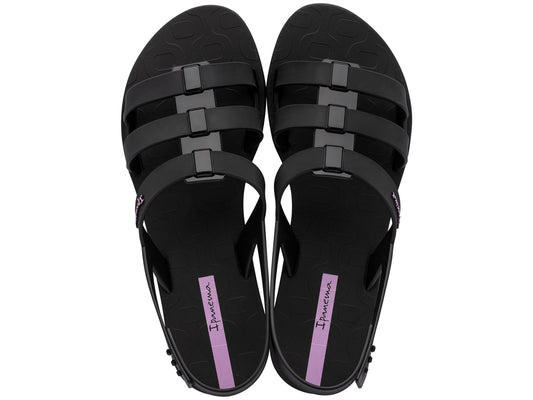 Sandalia Mujer Negro GO Style Ipanema