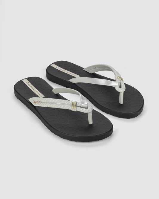 Sandalia Mujer Negro/Blanco  Diversa Ipanema