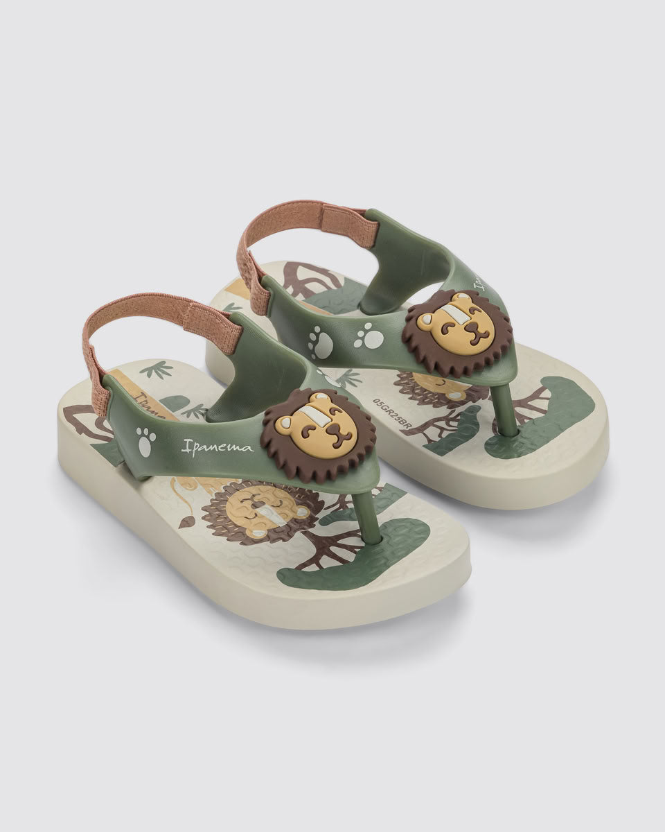 Sandalia Bebé Verde/Beige Sport Ipanema