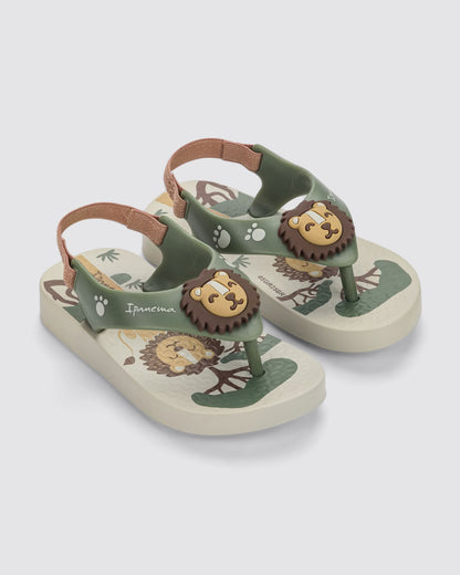 Sandalia Bebé Verde/Beige Sport Ipanema