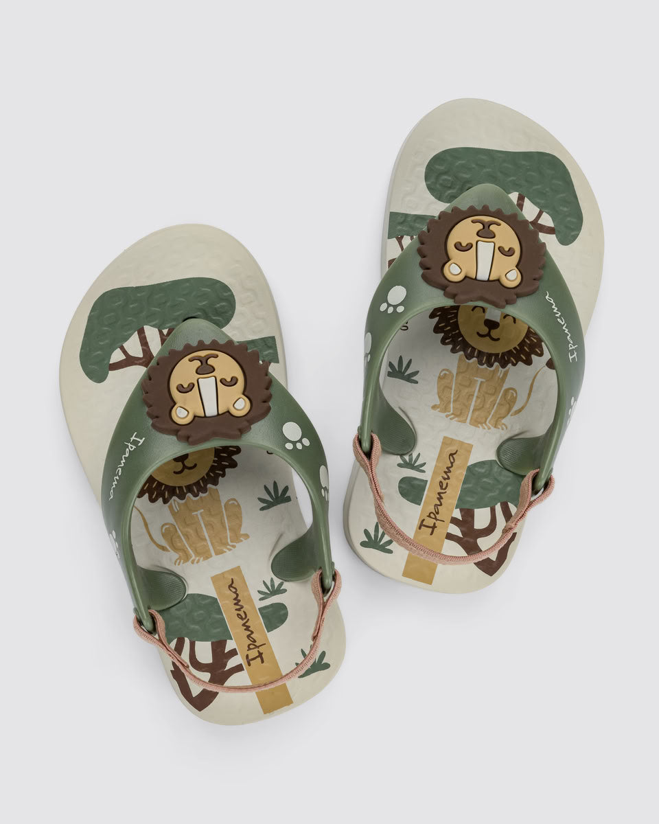 Sandalia Bebé Verde/Beige Sport Ipanema