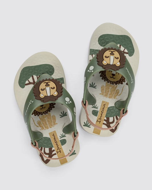 Sandalia Bebé Verde/Beige Sport Ipanema