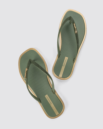 Sandalia Mujer Verde/Dorado Solar Colors Ipanema