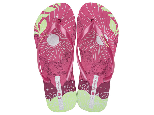 Sandalia Mujer Fucsia/Verde Love Shine Ipanema