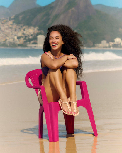 Sandalia Mujer Negro Class Slim 130 Ipanema