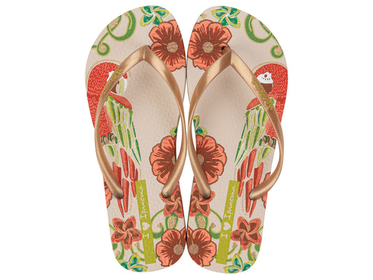 Sandalia Mujer Beige/Oro Summer Ipanema