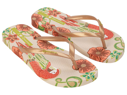 Sandalia Mujer Beige/Oro Summer Ipanema