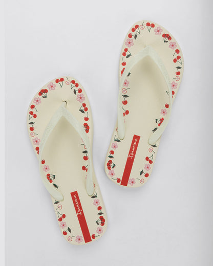 Sandalia Mujer Beige/Rojo Day Ipanema