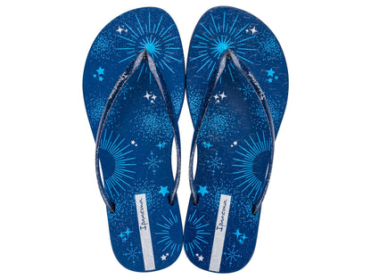 Sandalia Mujer Azul/Glitter Easy Mais Ipanema