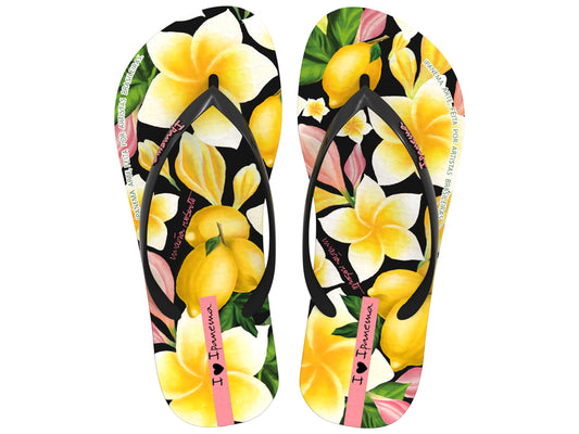 Sandalia Mujer Negro/Amarillo Arte Ad Ipanema