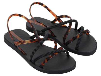 Sandalia Mujer Negro/Carey Diversa Verano Ipanema