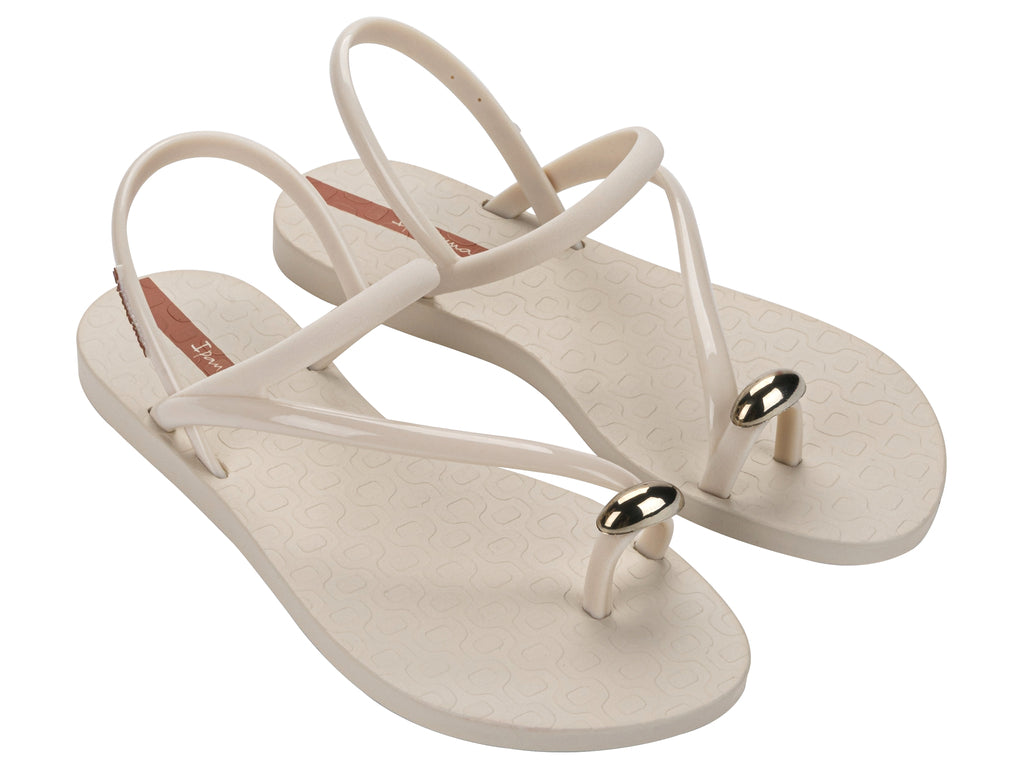 Sandalia Mujer Beige Glam Ring Ipanema