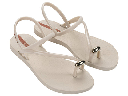 Sandalia Mujer Beige Glam Ring Ipanema